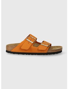 Nubukové pantofle Birkenstock Arizona oranžová barva, 1026732