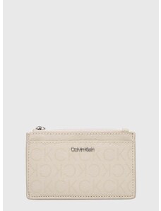 Peněženka Calvin Klein béžová barva, K60K611935