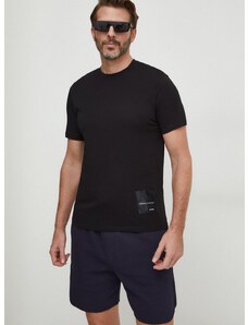 Bavlněné tričko Armani Exchange x mixmag černá barva, 3DZTJJ ZJ8EZ