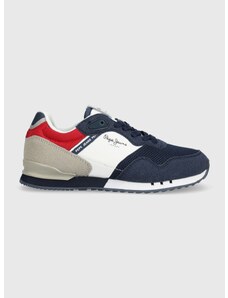 Dětské sneakers boty Pepe Jeans LONDON URBAN B tmavomodrá barva