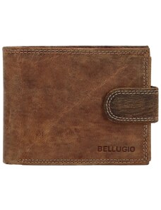 Pánská kožená peněženka na šířku Bellugio Louiss, světle hnědá