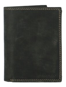 Pánská kožená peněženka na výšku Bellugio Malcomi, černá