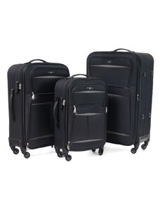 Cestovní kufr RGL 805 černý/šedý - Set 3v1