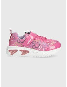Dětské sneakers boty Geox ASSISTER růžová barva