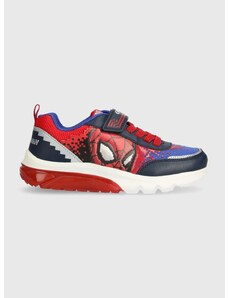 Dětské sneakers boty Geox x Marvel, Spider-Man červená barva