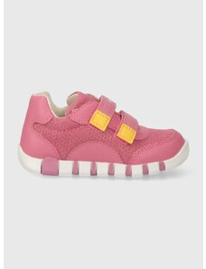 Dětské sneakers boty Geox IUPIDOO růžová barva