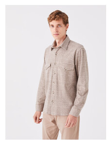 LC Waikiki A Comfortable Fit. Long Sleeved Men's Plaid Shirt.