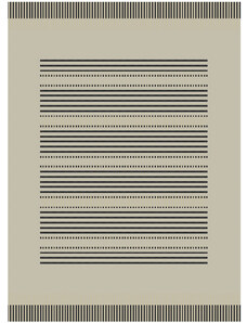 Devos koberce Kusový koberec Floorlux 20001 Silver/Black – na ven i na doma - 80x150 cm