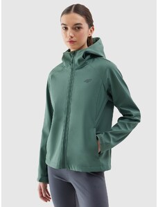 4F Dámská větruodolná bunda softshell membrána 5000 - zelená