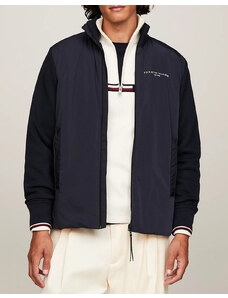 TOMMY HILFIGER TOMMY LOGO MIX MEDIA STAND ZIP