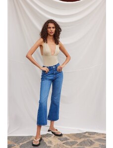 VATKALI Cropped Leg Jeans Blue