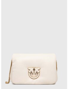 Kožená kabelka Pinko bílá barva, 101585.A10F