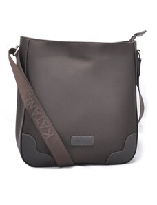 Růžová kožená italská crossbody kabelka Reni Grande Rosa Scura