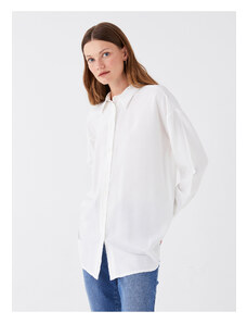 LC Waikiki Women's Plain Long Sleeve Oversize Shirt Tunic