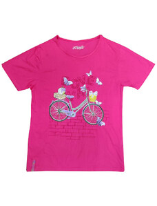 Dívčí triko Kugo T1033 - růžová