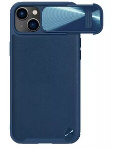 Kryt Nillkin CamShield S Leather Magnetic Case for Apple iPhone 14/13 , barva modrá
