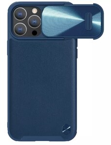 Kryt Nillkin CamShield S Leather Magnetic Case for Apple iPhone 14 Pro Max , barva modrá