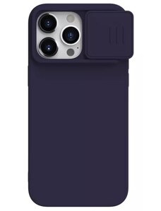 Kryt Nillkin CamShield Silky Silicone Case for Apple iPhone 15 Pro Max dark , barva fialová
