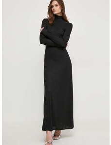 Šaty MAX&Co. černá barva, maxi
