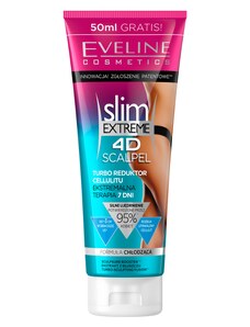 EVELINE COSMETICS - SLIM EXTREME 4D SCALPEL TURBO - Krém proti celulitidě s chladícím efektem 250 ml