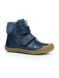 Koel Koel4kids Emil Napa TEX Wool Blue zimní barefoot boty