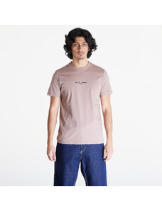 Pánské tričko FRED PERRY Embroidered T-Shirt Dark Pink