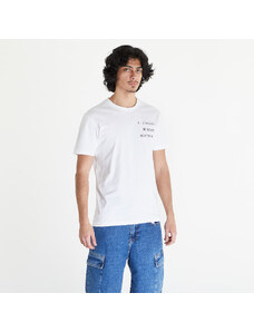 Pánské tričko Calvin Klein Jeans Diffused Stacked Short Sleeve Tee Bright White