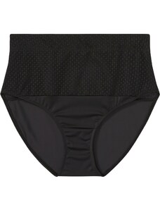 bonprix Stahovací kalhotky se středním stahovacím efektem, recyklovaný materiál Černá