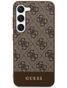 Originální kryt GUESS - hardcase 4G Stripe Collection GUHCS24MG4GLBR pro Samsung Galaxy S24 Plus Brown