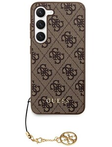Originální kryt GUESS - hardcase 4G Charms Collection GUHCS24MGF4GBR pro Samsung Galaxy S24 Plus Brown