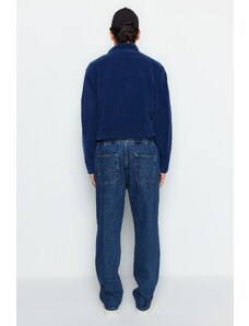 Trendyol Navy Blue Regular Elastic Waist Jeans Jeans