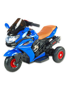 odběr v Teplicích!, Motorka Dragon s plynovou rukojetí, nožní brzdou, gumovými nafukovacími koly, modrá