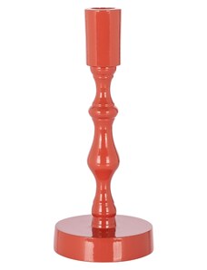 Červený kovový svícen Richmond Robin 21 cm