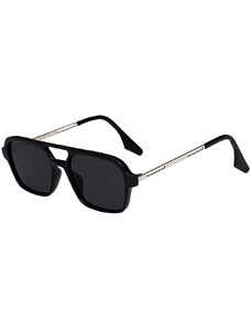 Camerazar Módní čtvercové sluneční brýle pro ženy, plast, UV400 filtr, 136 mm