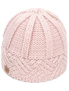 Camerazar Dámská zateplená pletená zimní čepice, růžová, 100% akrylové vlákno, univerzální velikost