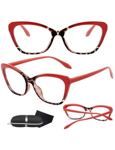 Camerazar Elegantní růžové brýle s kočičími oky, antireflexní čočky, polykarbonát - plast, UV400 filtr