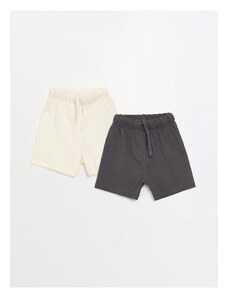 LC Waikiki Basic Elastic Waist Baby Boy Shorts 2-Pack