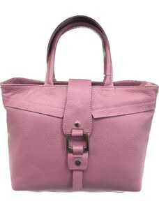 Dámská kožená kabelka Vera Pelle - růžová