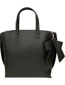 Laura Biaggi Luxusní dámská kožená kabelka - černá