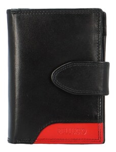 Dámská kožená peněženka černo/červená - Bellugio Misaya černá