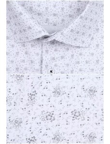 Limbeck bílá košile se zajímavým vzorem
