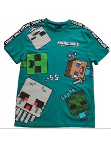 Minecraft triko tmavě zelené