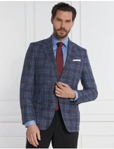 BOSS BLACK Vlněná sako H-Hutson-233 | Slim Fit přidáním lnu