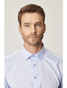 ALTINYILDIZ CLASSICS Men's Light Blue Non-Iron Non-iron Comfort Fit Comfy Cut 100% Cotton Classic Collar Shirt.