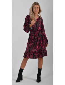 Enjoy Style Růžovo-černé šaty ES1735