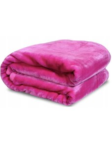 KomfortHome Velká hřejivá akrylová deka 160x200 cm Barva Růžová