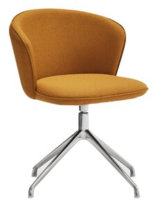 Hořčicově žlutá čalouněná konferenční židle Teulat Add
