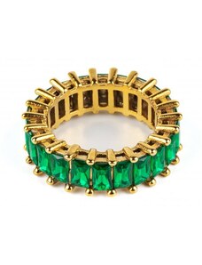 Bellonelli Prsten se zelenými kamínky GRKZ80276 52mm