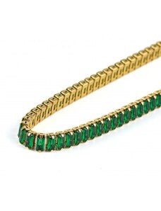 Bellonelli Pozlacený náhrdelník zelený GNKZ8081