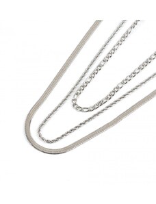 Bellonelli Trojitý náhrdelník stříbrný SN099